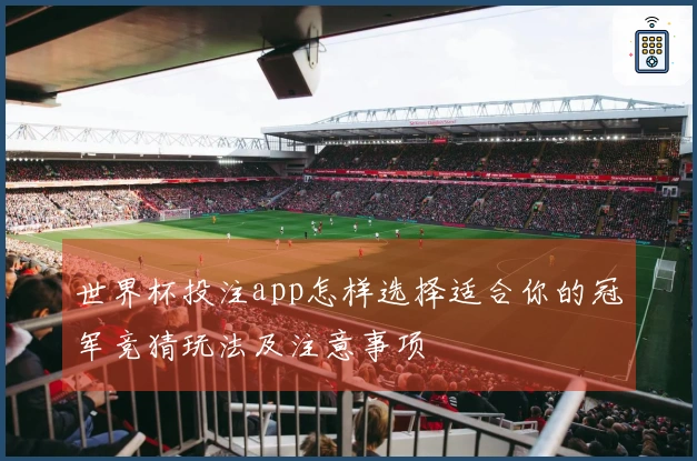 世界杯投注app怎样选择适合你的冠军竞猜玩法及注意事项