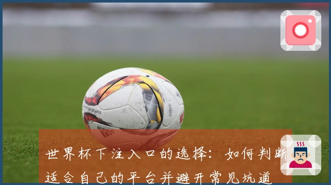 世界杯下注入口的选择：如何判断适合自己的平台并避开常见坑道